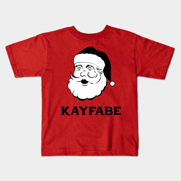 Kayfabe Santa Kids T-Shirt by Gimmickbydesign